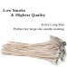 EricX Light 100 Piece 8 inch Soy Wax Candle Wick,Cotton & Paper Interwoven core,Large,for Candle Making,Candle DIY 